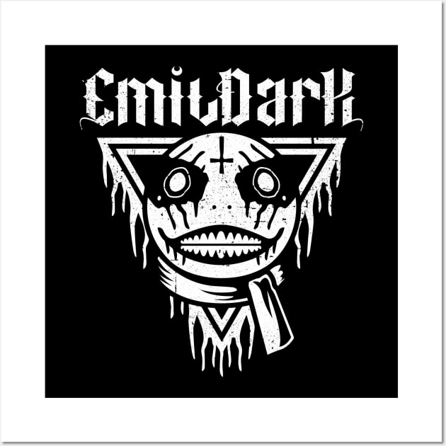 Emil Black Metal Wall Art by logozaste